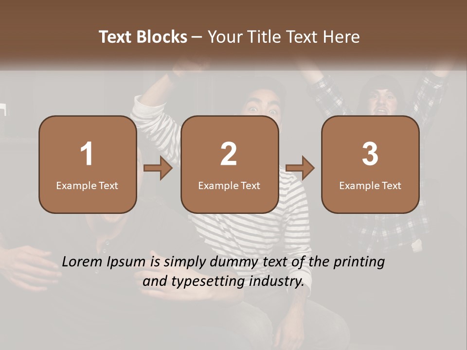 Attractive Multiracial Television PowerPoint Template