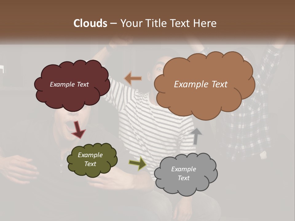 Attractive Multiracial Television PowerPoint Template