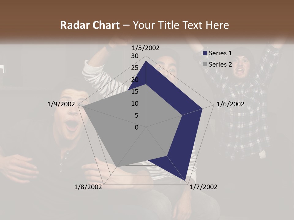 Attractive Multiracial Television PowerPoint Template