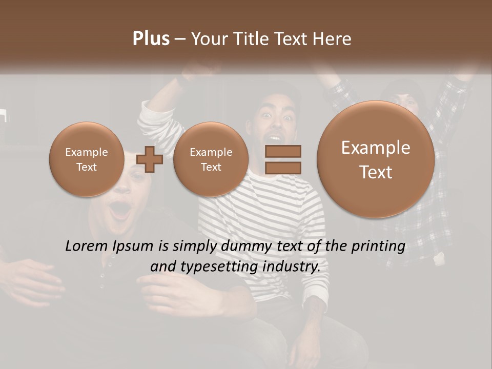 Attractive Multiracial Television PowerPoint Template