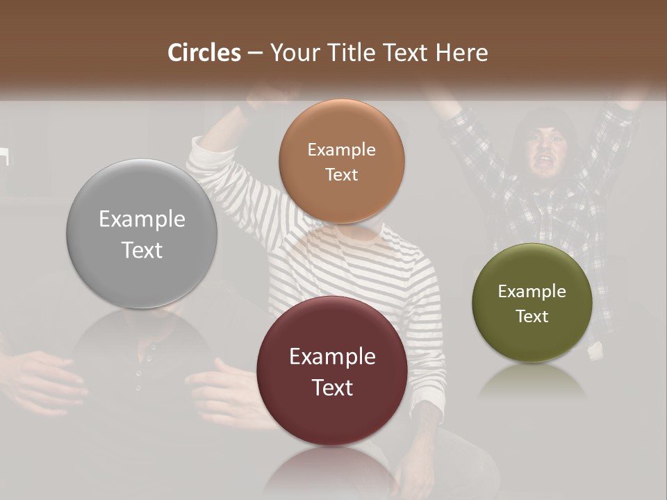 Attractive Multiracial Television PowerPoint Template