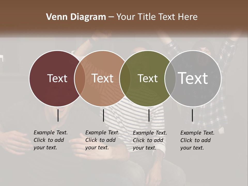 Attractive Multiracial Television PowerPoint Template