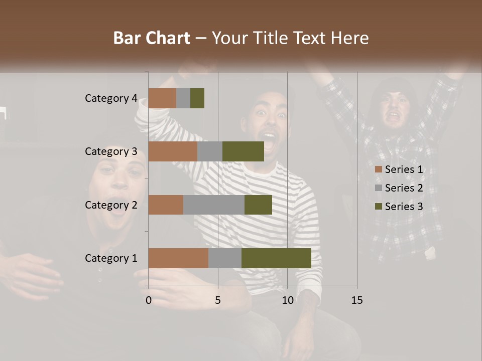 Attractive Multiracial Television PowerPoint Template