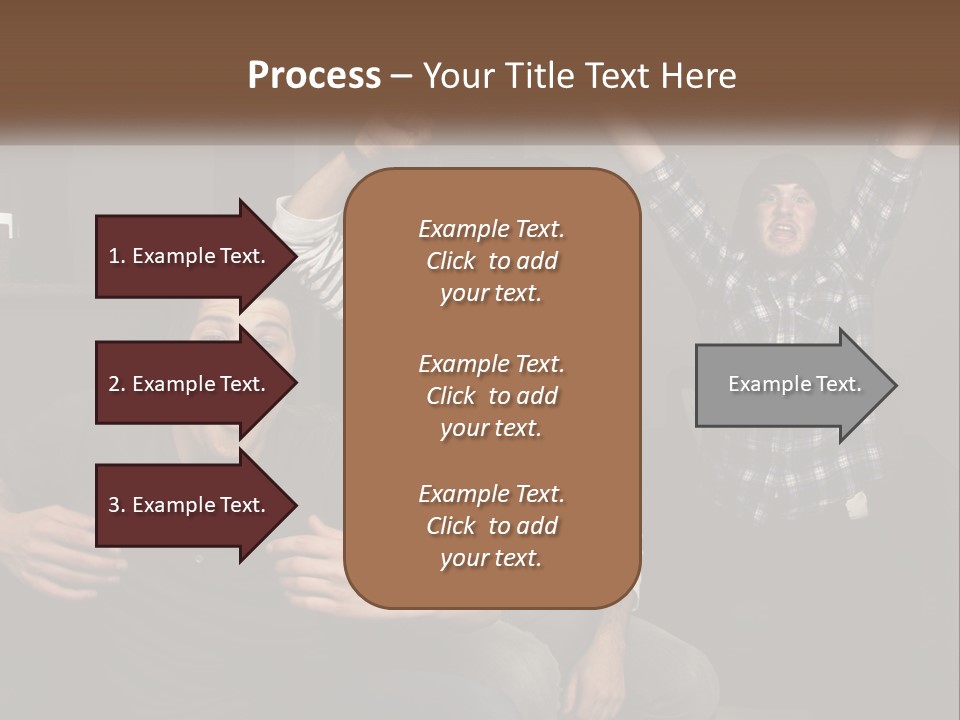 Attractive Multiracial Television PowerPoint Template