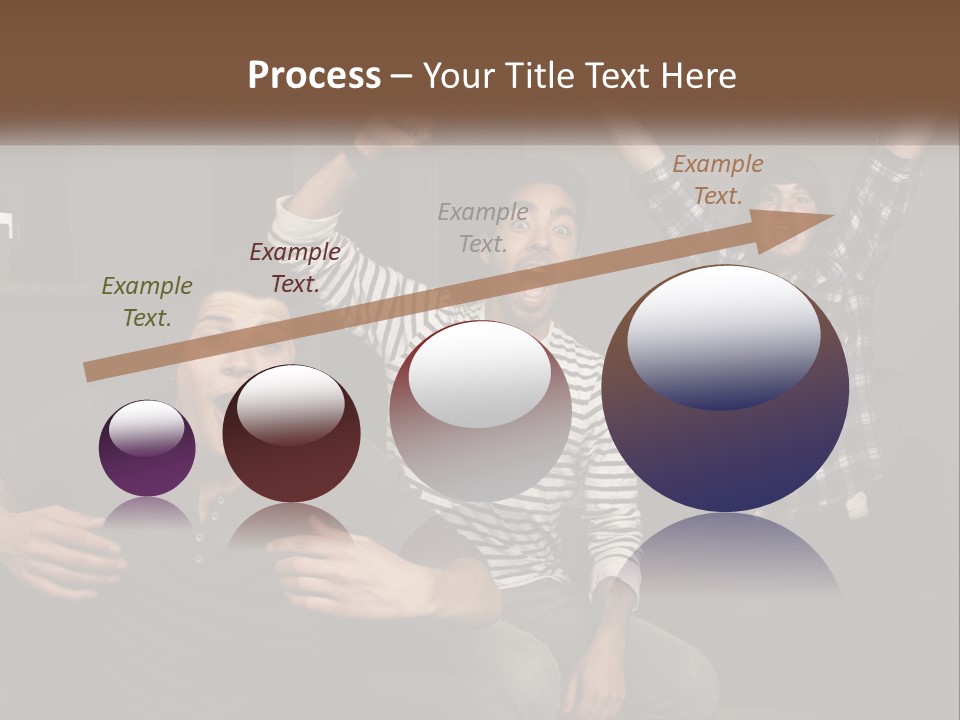 Attractive Multiracial Television PowerPoint Template