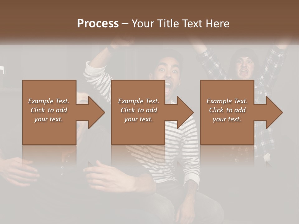 Attractive Multiracial Television PowerPoint Template