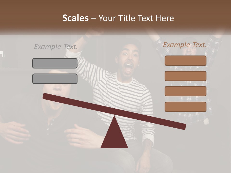 Attractive Multiracial Television PowerPoint Template