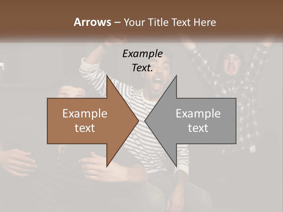 Attractive Multiracial Television PowerPoint Template
