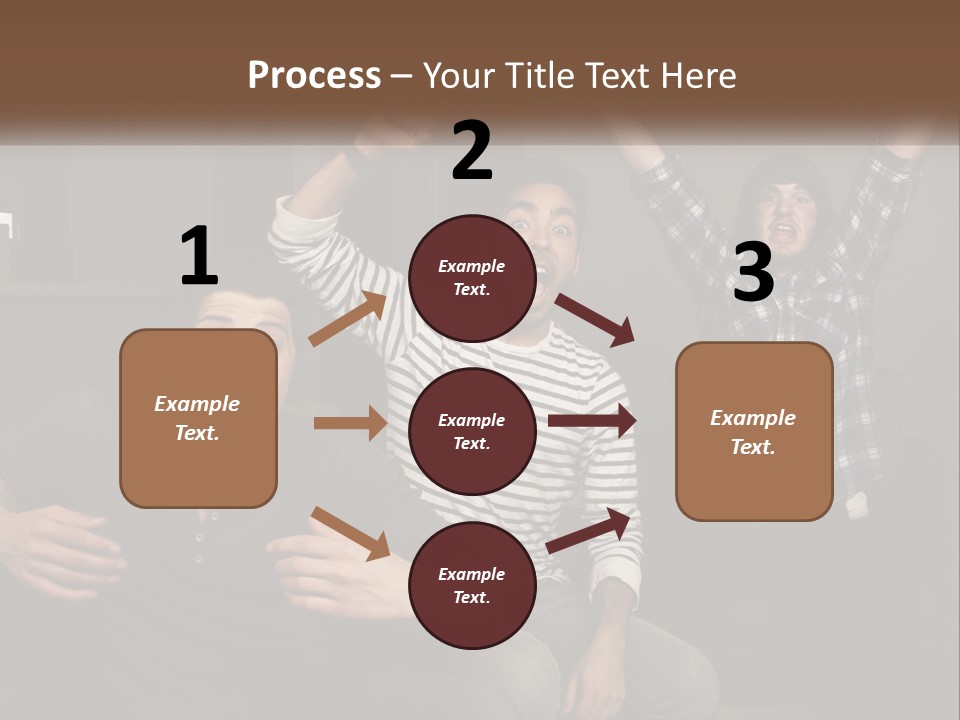 Attractive Multiracial Television PowerPoint Template