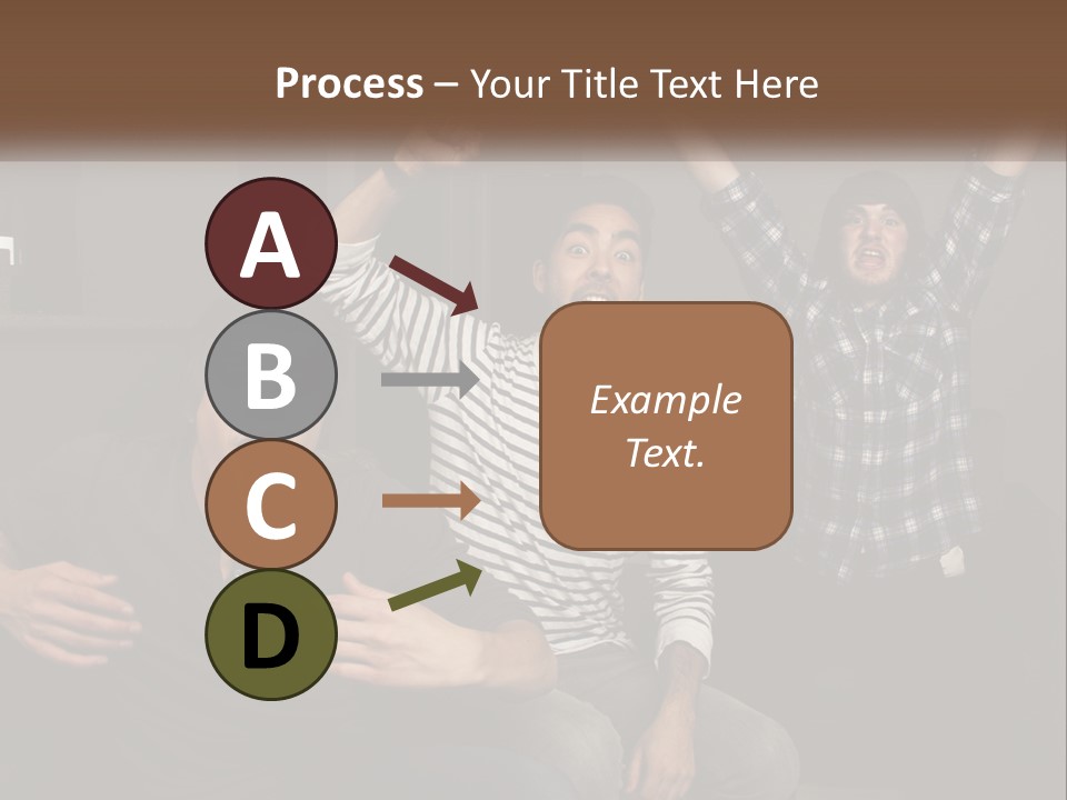 Attractive Multiracial Television PowerPoint Template