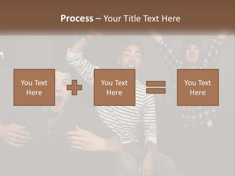 Attractive Multiracial Television PowerPoint Template