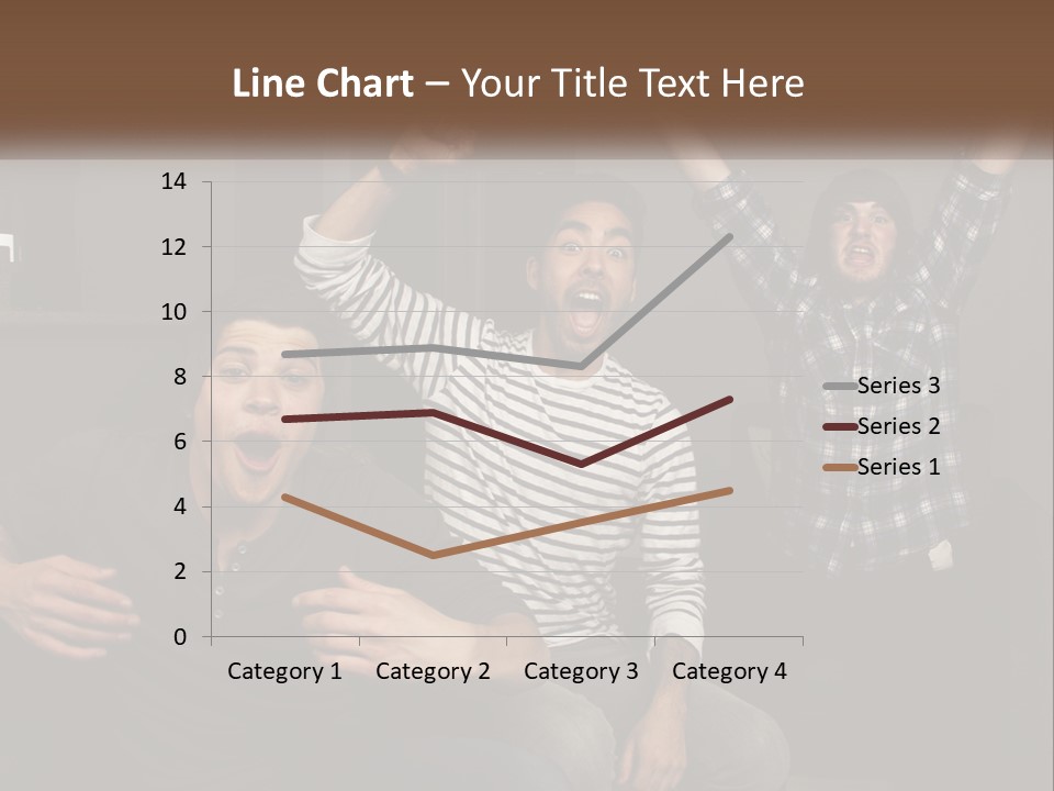 Attractive Multiracial Television PowerPoint Template