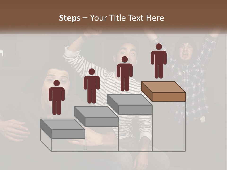 Attractive Multiracial Television PowerPoint Template