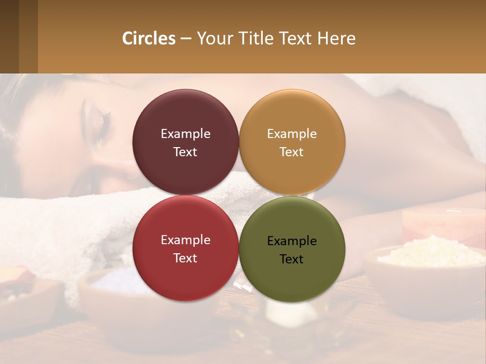 Relaxing Flower Masseur PowerPoint Template