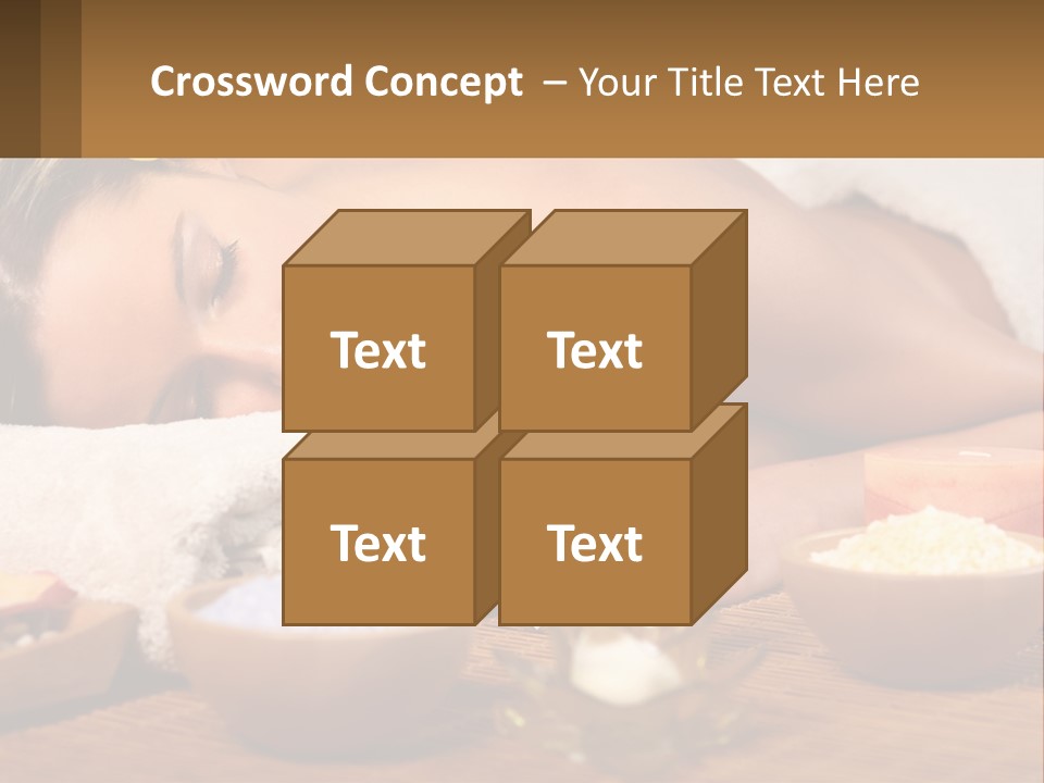 Relaxing Flower Masseur PowerPoint Template