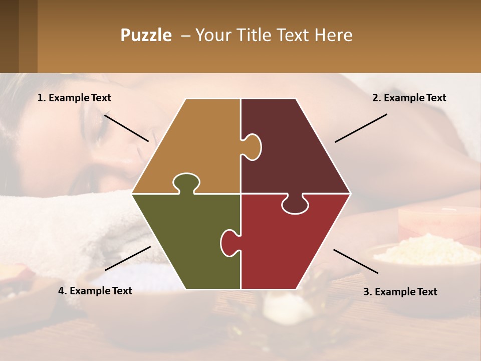 Relaxing Flower Masseur PowerPoint Template