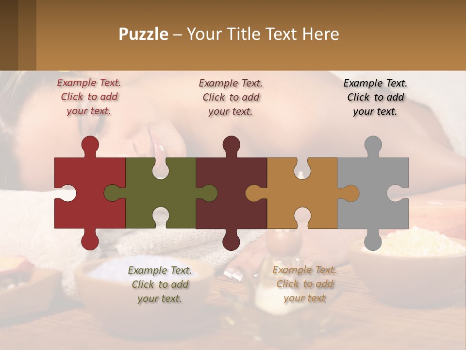 Relaxing Flower Masseur PowerPoint Template