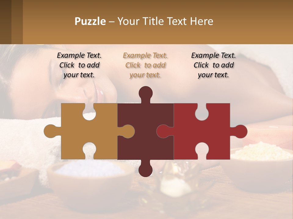 Relaxing Flower Masseur PowerPoint Template