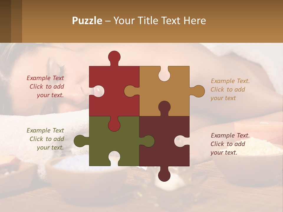 Relaxing Flower Masseur PowerPoint Template