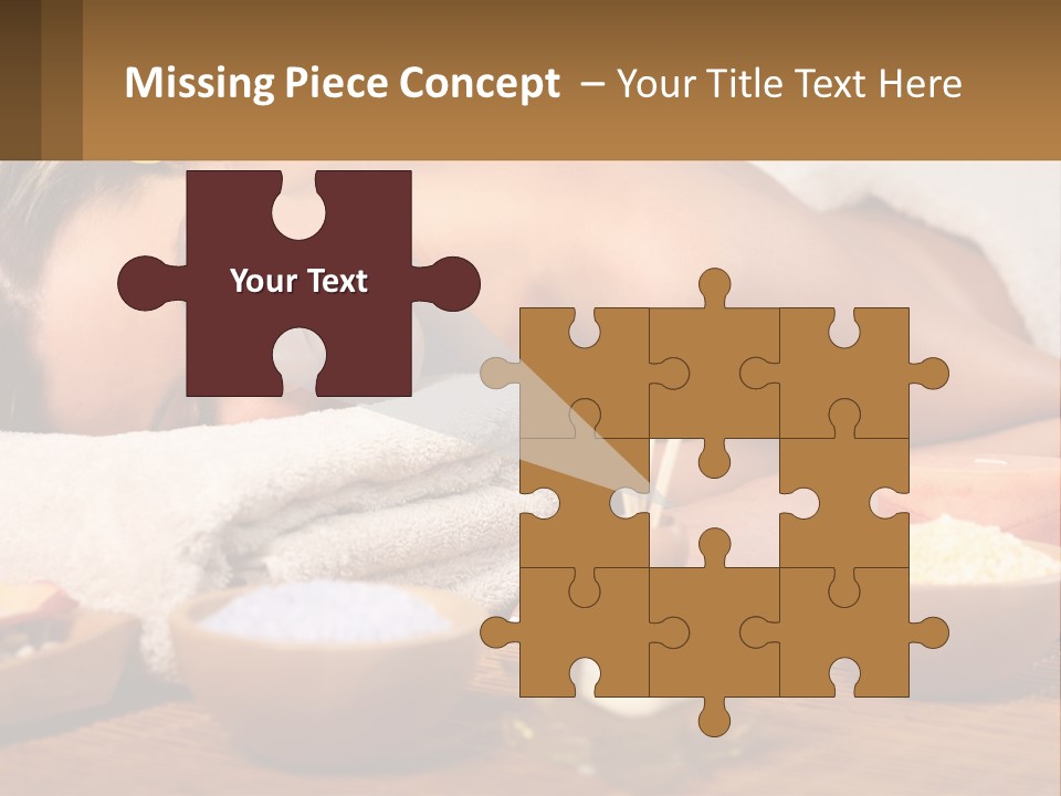 Relaxing Flower Masseur PowerPoint Template