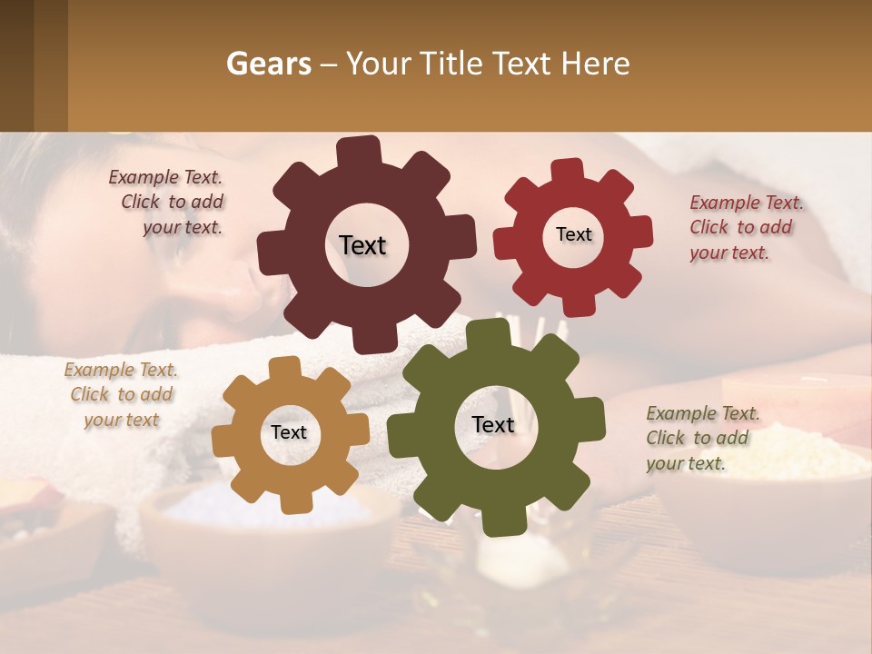 Relaxing Flower Masseur PowerPoint Template