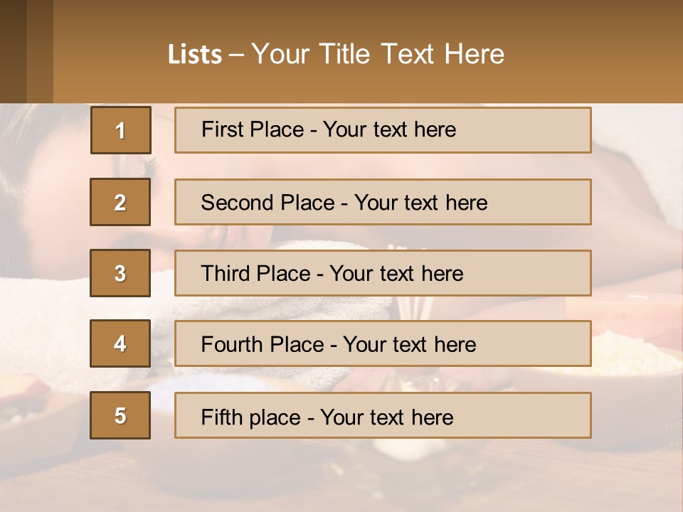 Relaxing Flower Masseur PowerPoint Template