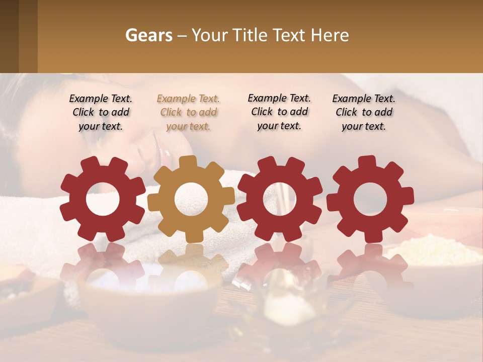 Relaxing Flower Masseur PowerPoint Template