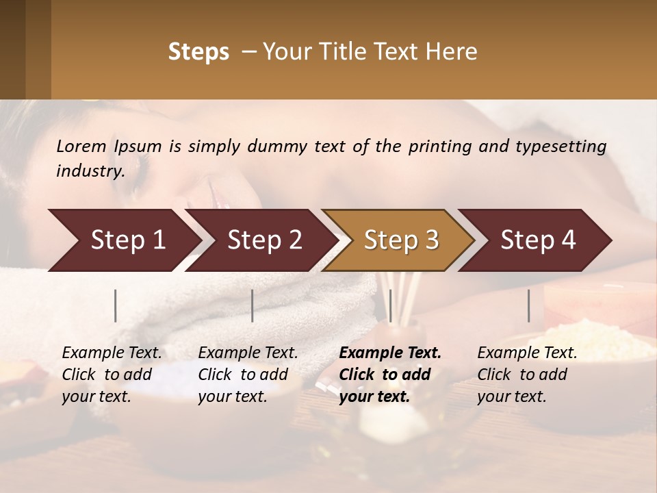 Relaxing Flower Masseur PowerPoint Template