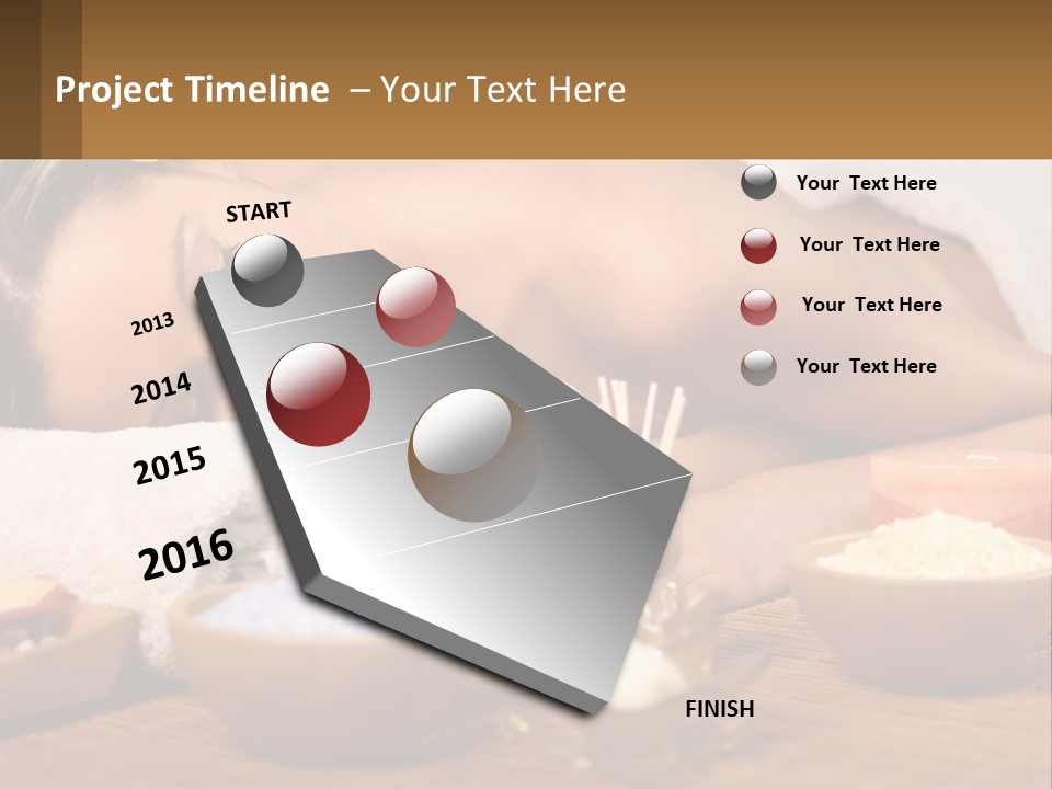 Relaxing Flower Masseur PowerPoint Template