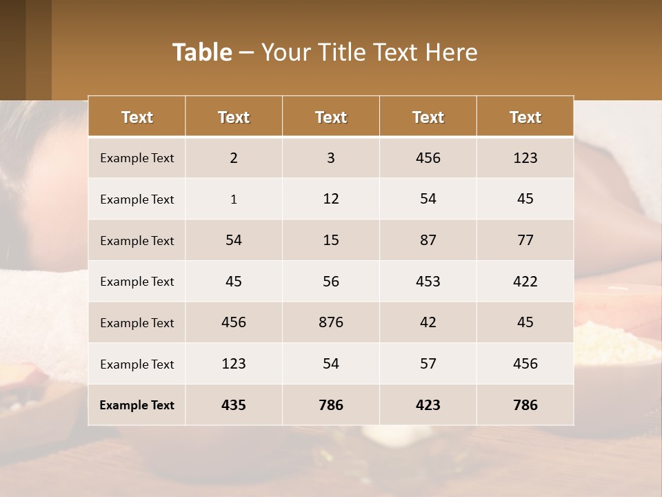 Relaxing Flower Masseur PowerPoint Template
