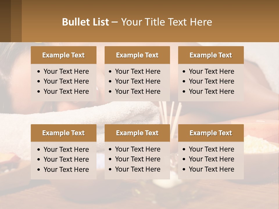 Relaxing Flower Masseur PowerPoint Template