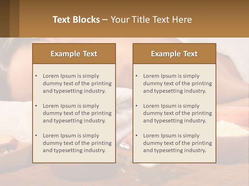 Relaxing Flower Masseur PowerPoint Template