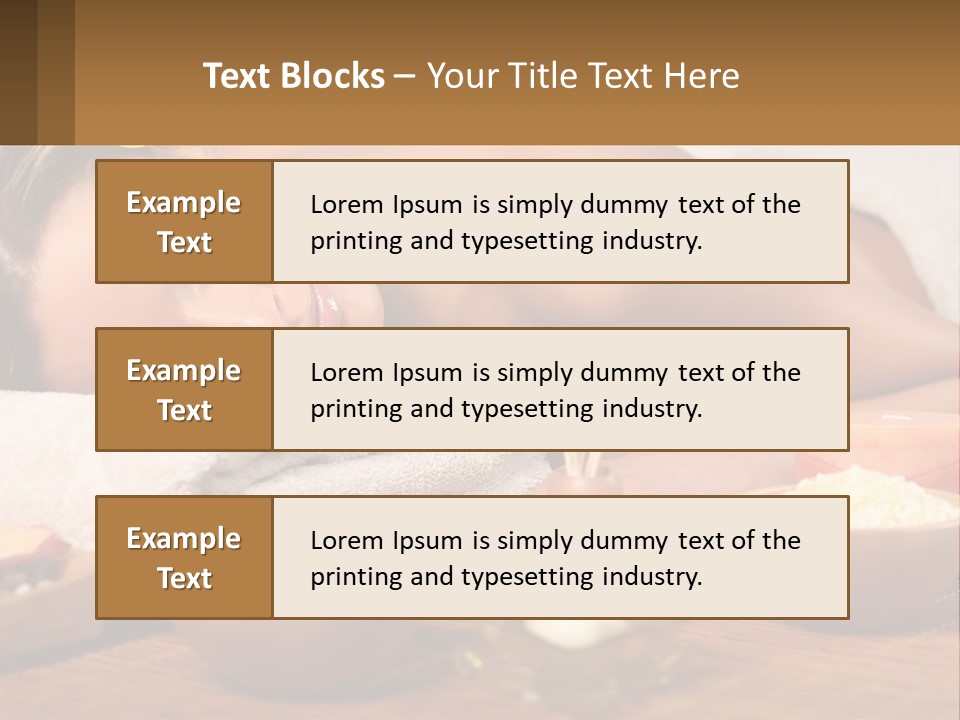 Relaxing Flower Masseur PowerPoint Template