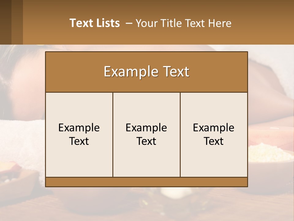 Relaxing Flower Masseur PowerPoint Template