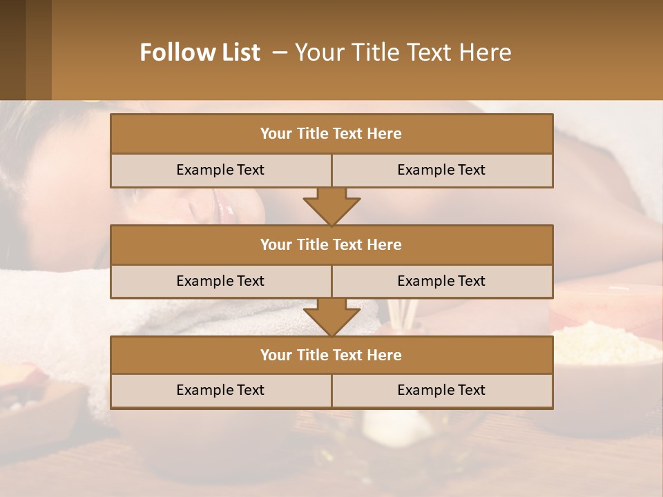 Relaxing Flower Masseur PowerPoint Template