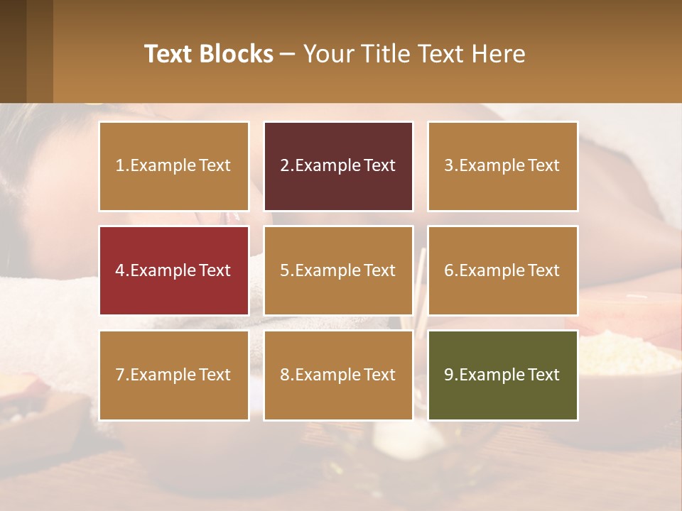 Relaxing Flower Masseur PowerPoint Template