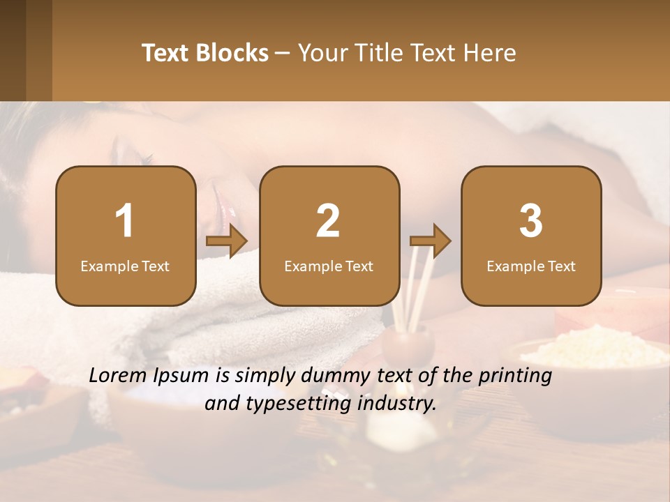 Relaxing Flower Masseur PowerPoint Template