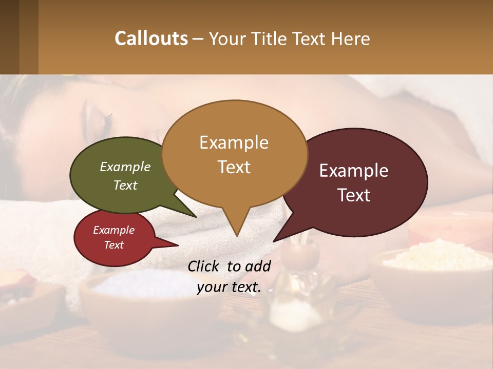 Relaxing Flower Masseur PowerPoint Template