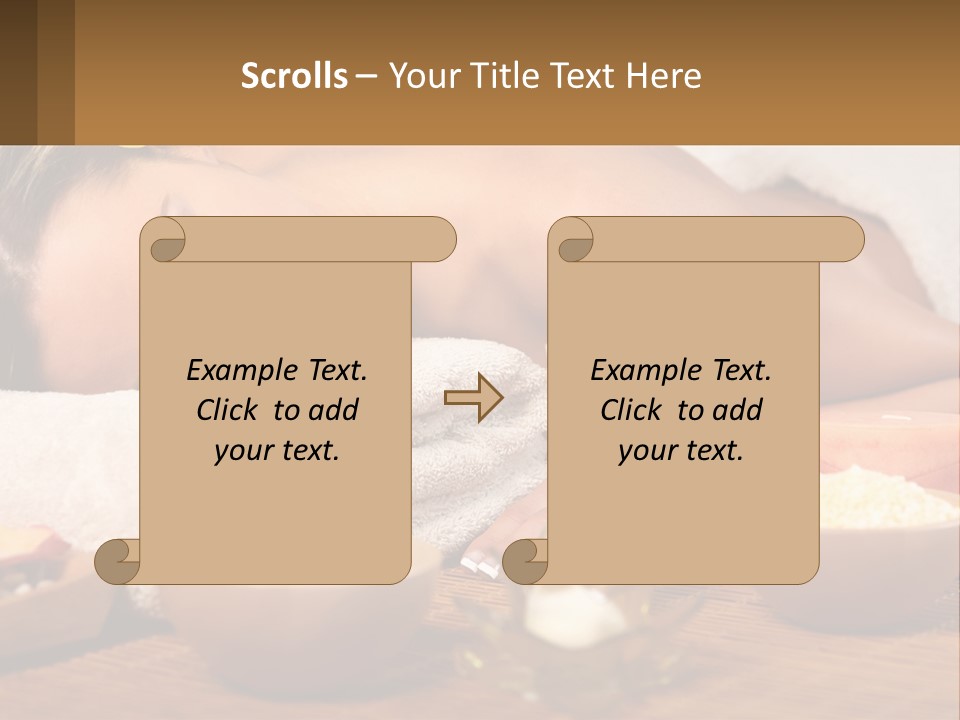 Relaxing Flower Masseur PowerPoint Template