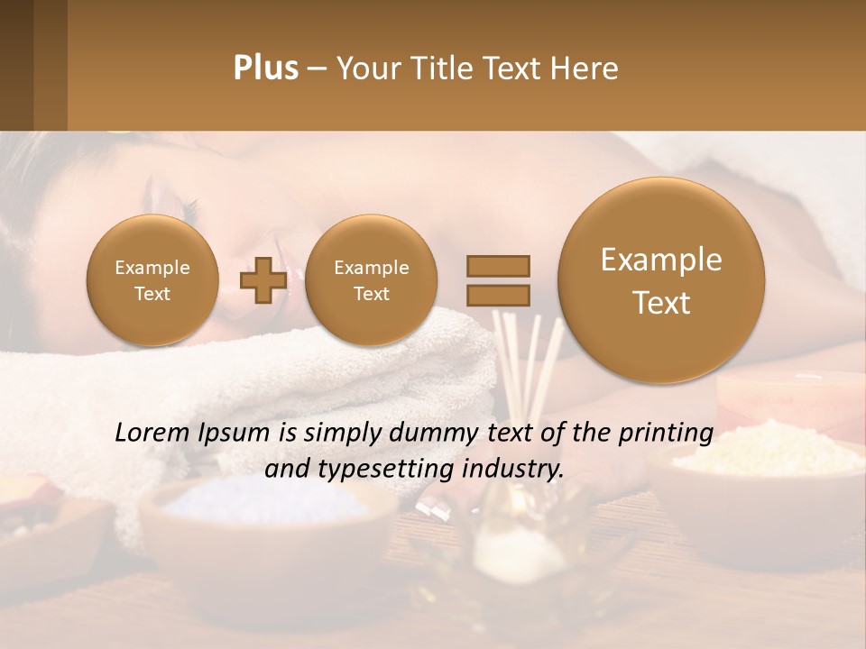 Relaxing Flower Masseur PowerPoint Template