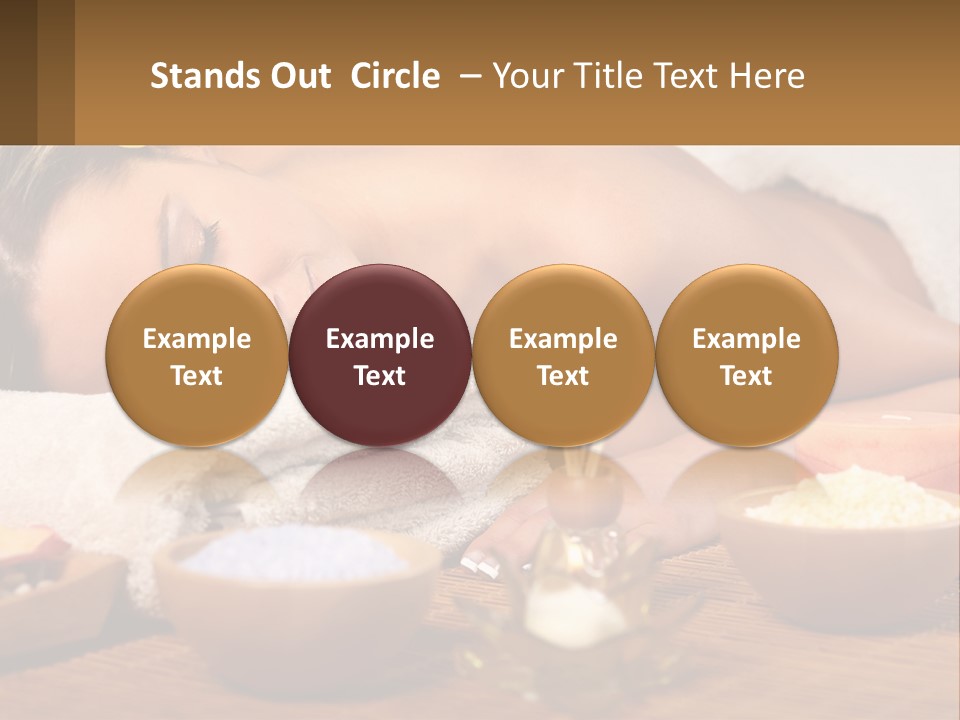 Relaxing Flower Masseur PowerPoint Template