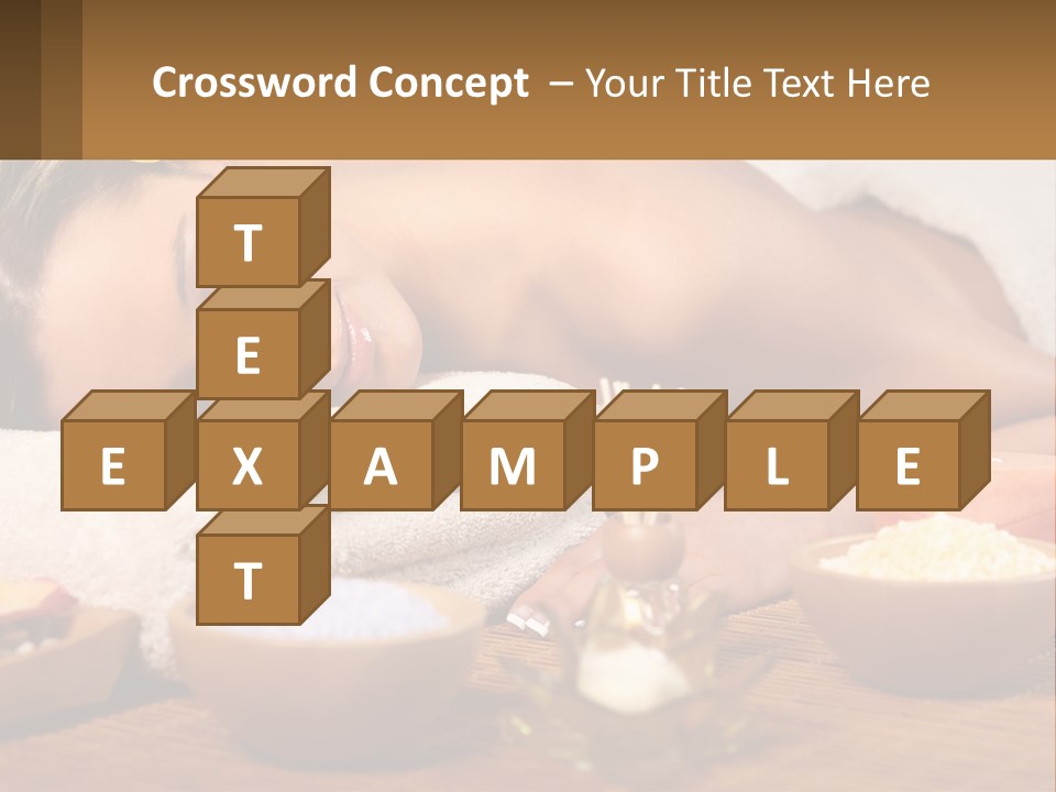 Relaxing Flower Masseur PowerPoint Template