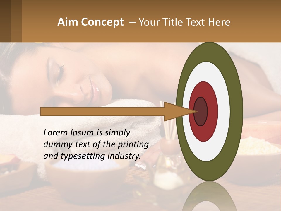 Relaxing Flower Masseur PowerPoint Template