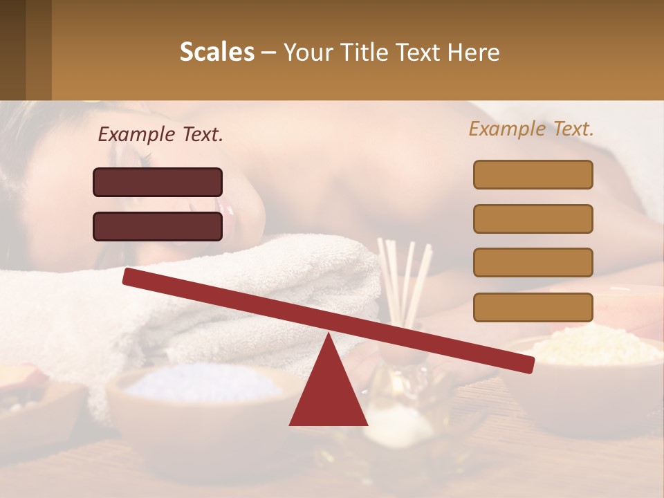 Relaxing Flower Masseur PowerPoint Template