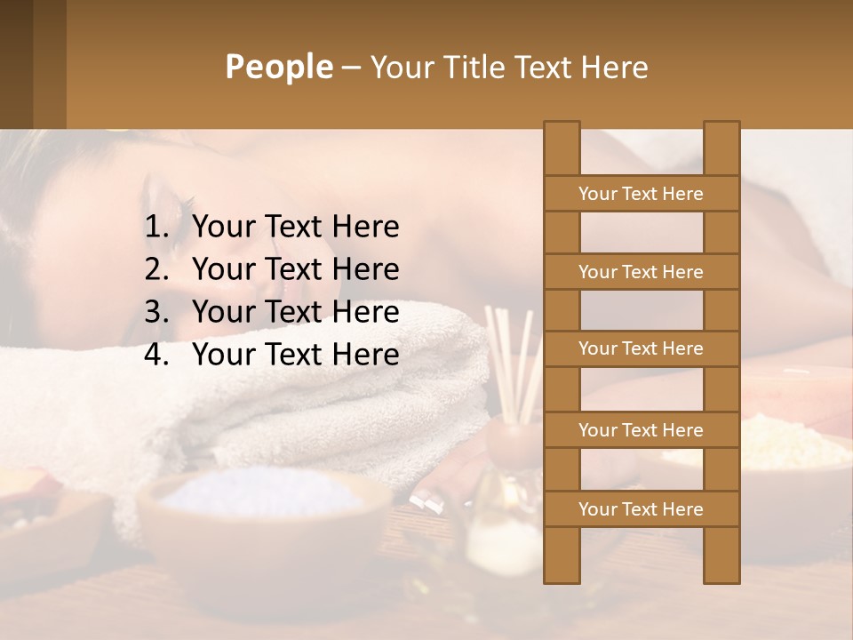 Relaxing Flower Masseur PowerPoint Template