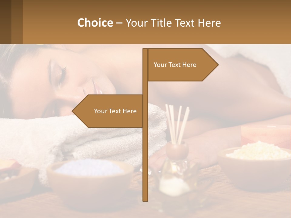 Relaxing Flower Masseur PowerPoint Template