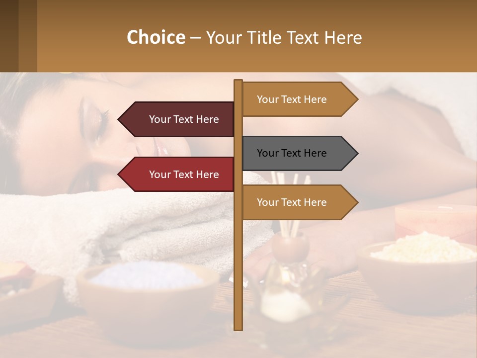 Relaxing Flower Masseur PowerPoint Template