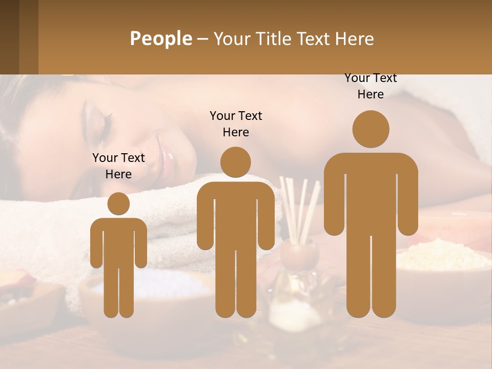 Relaxing Flower Masseur PowerPoint Template