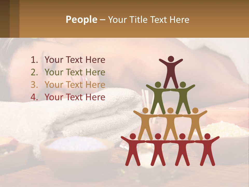 Relaxing Flower Masseur PowerPoint Template