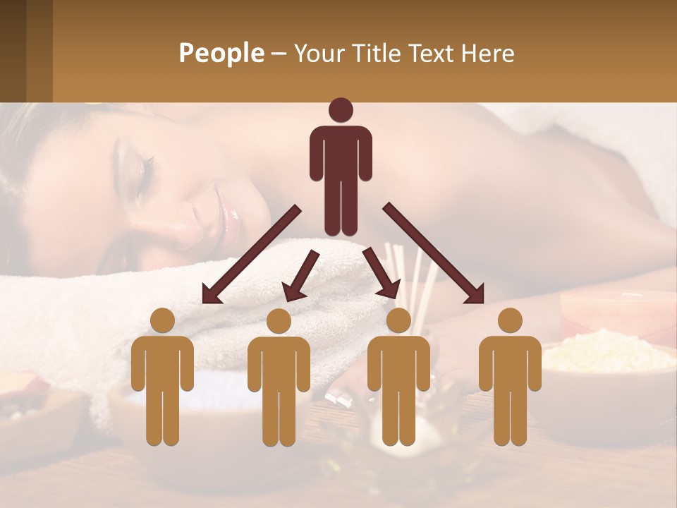 Relaxing Flower Masseur PowerPoint Template